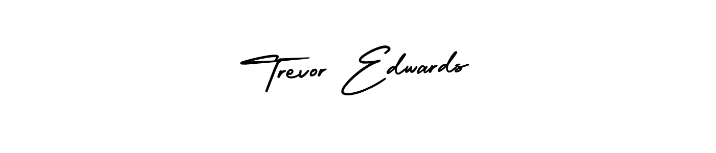 This is the best signature style for the Trevor Edwards name. Also you like these signature font (AmerikaSignatureDemo-Regular). Mix name signature. Trevor Edwards signature style 3 images and pictures png