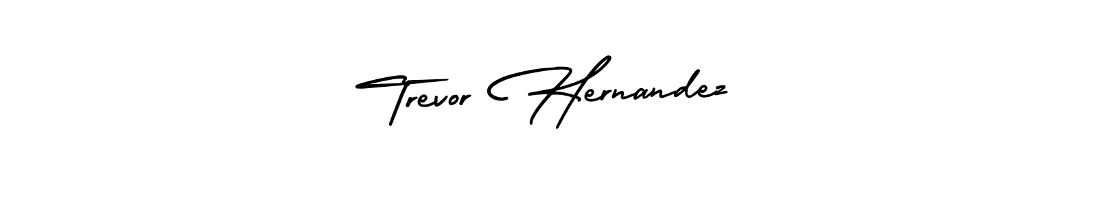 This is the best signature style for the Trevor Hernandez name. Also you like these signature font (AmerikaSignatureDemo-Regular). Mix name signature. Trevor Hernandez signature style 3 images and pictures png