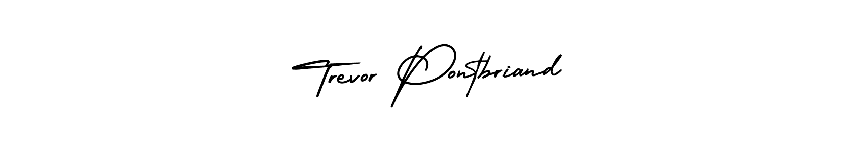 It looks lik you need a new signature style for name Trevor Pontbriand. Design unique handwritten (AmerikaSignatureDemo-Regular) signature with our free signature maker in just a few clicks. Trevor Pontbriand signature style 3 images and pictures png