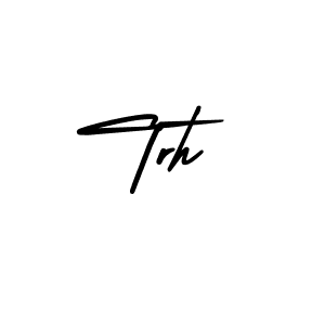 Make a beautiful signature design for name Trh. Use this online signature maker to create a handwritten signature for free. Trh signature style 3 images and pictures png