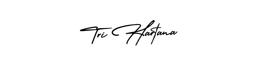 How to make Tri Hartana signature? AmerikaSignatureDemo-Regular is a professional autograph style. Create handwritten signature for Tri Hartana name. Tri Hartana signature style 3 images and pictures png