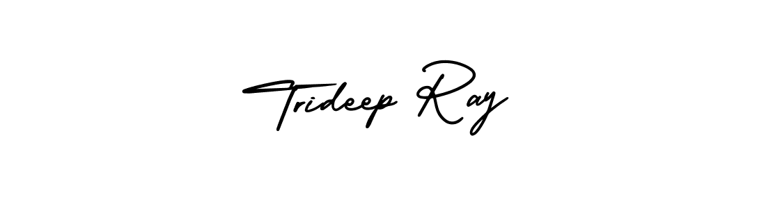 Make a beautiful signature design for name Trideep Ray. With this signature (AmerikaSignatureDemo-Regular) style, you can create a handwritten signature for free. Trideep Ray signature style 3 images and pictures png