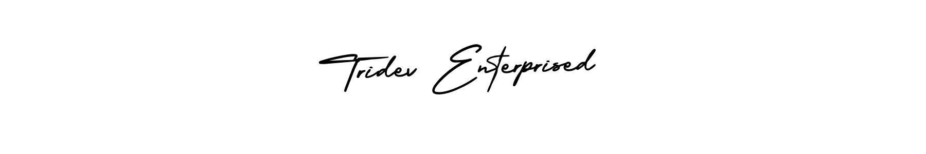 Also we have Tridev Enterprised name is the best signature style. Create professional handwritten signature collection using AmerikaSignatureDemo-Regular autograph style. Tridev Enterprised signature style 3 images and pictures png