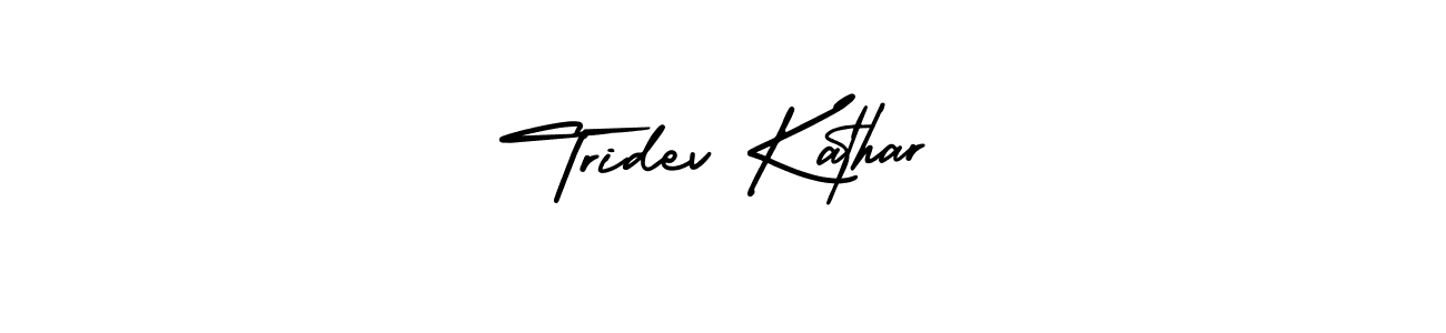 Make a beautiful signature design for name Tridev Kathar. Use this online signature maker to create a handwritten signature for free. Tridev Kathar signature style 3 images and pictures png