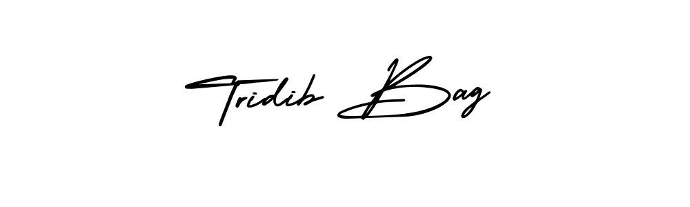 Make a beautiful signature design for name Tridib Bag. With this signature (AmerikaSignatureDemo-Regular) style, you can create a handwritten signature for free. Tridib Bag signature style 3 images and pictures png