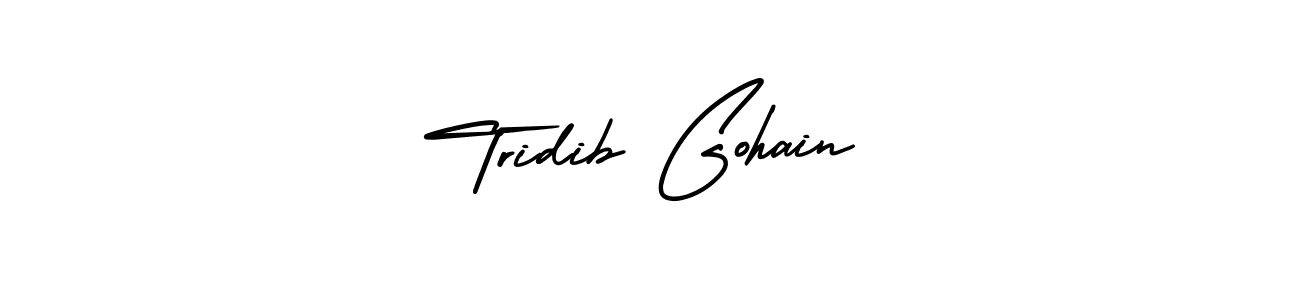 Design your own signature with our free online signature maker. With this signature software, you can create a handwritten (AmerikaSignatureDemo-Regular) signature for name Tridib Gohain. Tridib Gohain signature style 3 images and pictures png