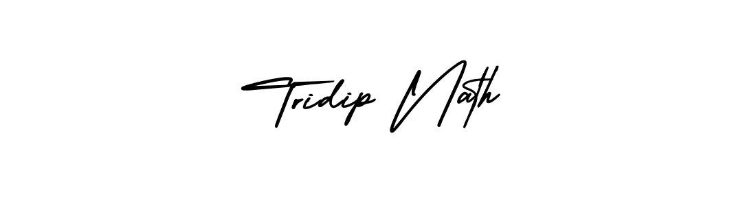 Use a signature maker to create a handwritten signature online. With this signature software, you can design (AmerikaSignatureDemo-Regular) your own signature for name Tridip Nath. Tridip Nath signature style 3 images and pictures png