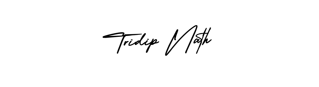 Use a signature maker to create a handwritten signature online. With this signature software, you can design (AmerikaSignatureDemo-Regular) your own signature for name Tridip Nath. Tridip Nath signature style 3 images and pictures png