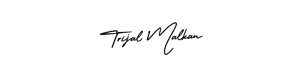 Check out images of Autograph of Trijal Malkan name. Actor Trijal Malkan Signature Style. AmerikaSignatureDemo-Regular is a professional sign style online. Trijal Malkan signature style 3 images and pictures png