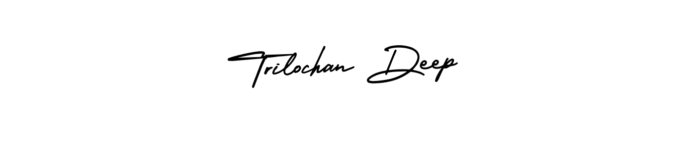 AmerikaSignatureDemo-Regular is a professional signature style that is perfect for those who want to add a touch of class to their signature. It is also a great choice for those who want to make their signature more unique. Get Trilochan Deep name to fancy signature for free. Trilochan Deep signature style 3 images and pictures png