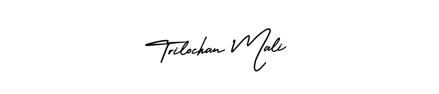 Also You can easily find your signature by using the search form. We will create Trilochan Mali name handwritten signature images for you free of cost using AmerikaSignatureDemo-Regular sign style. Trilochan Mali signature style 3 images and pictures png