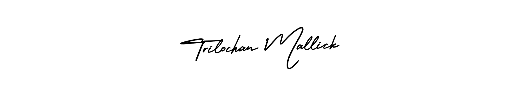 Design your own signature with our free online signature maker. With this signature software, you can create a handwritten (AmerikaSignatureDemo-Regular) signature for name Trilochan Mallick. Trilochan Mallick signature style 3 images and pictures png