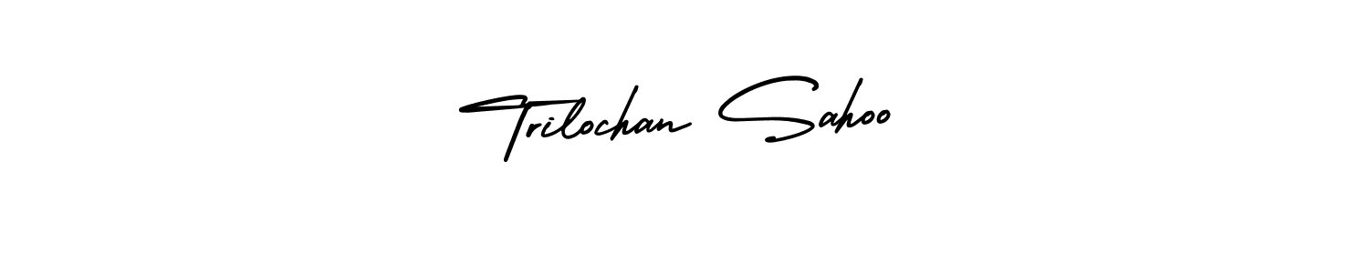 Use a signature maker to create a handwritten signature online. With this signature software, you can design (AmerikaSignatureDemo-Regular) your own signature for name Trilochan Sahoo. Trilochan Sahoo signature style 3 images and pictures png