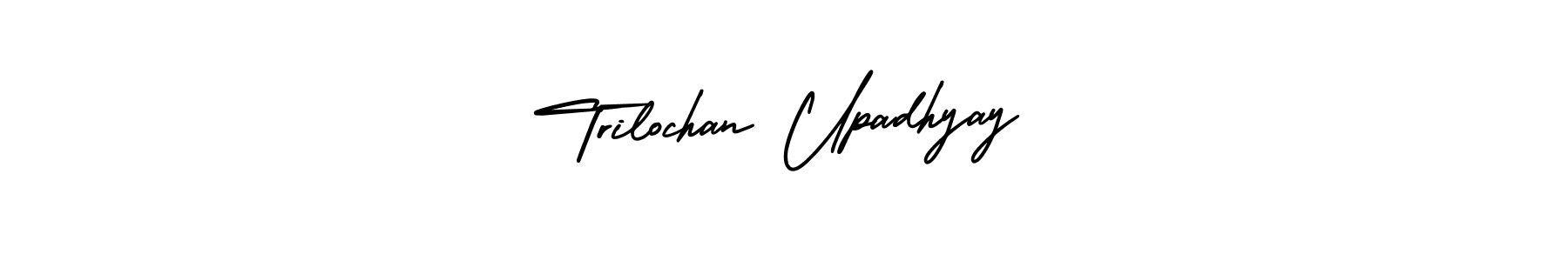 Make a beautiful signature design for name Trilochan Upadhyay. With this signature (AmerikaSignatureDemo-Regular) style, you can create a handwritten signature for free. Trilochan Upadhyay signature style 3 images and pictures png