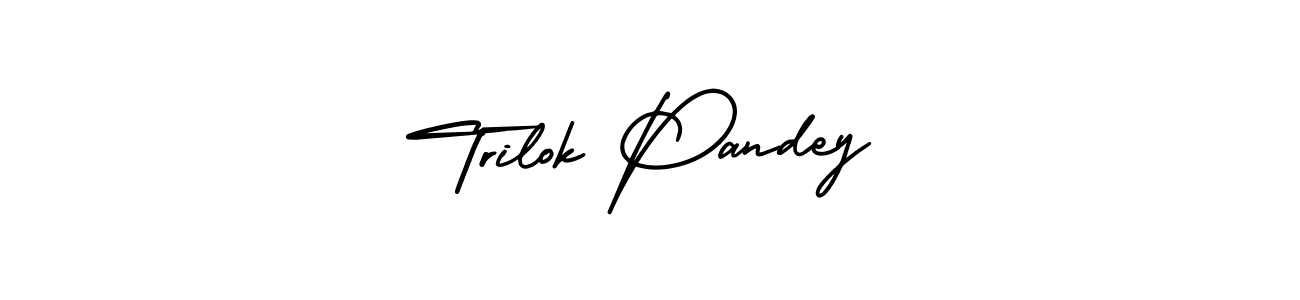 Design your own signature with our free online signature maker. With this signature software, you can create a handwritten (AmerikaSignatureDemo-Regular) signature for name Trilok Pandey. Trilok Pandey signature style 3 images and pictures png