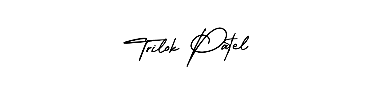 How to make Trilok Patel signature? AmerikaSignatureDemo-Regular is a professional autograph style. Create handwritten signature for Trilok Patel name. Trilok Patel signature style 3 images and pictures png