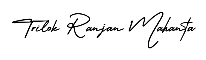 Generate high-definition signature styles for Trilok Ranjan Mahanta. The AmerikaSignatureDemo-Regular typeface ensures crisp legibility and sophisticated design. Trilok Ranjan Mahanta signature style 3 images and pictures png
