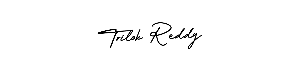 Trilok Reddy stylish signature style. Best Handwritten Sign (AmerikaSignatureDemo-Regular) for my name. Handwritten Signature Collection Ideas for my name Trilok Reddy. Trilok Reddy signature style 3 images and pictures png