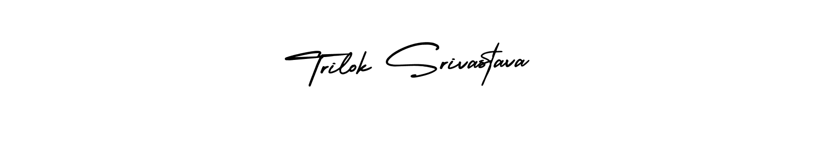 Create a beautiful signature design for name Trilok Srivastava. With this signature (AmerikaSignatureDemo-Regular) fonts, you can make a handwritten signature for free. Trilok Srivastava signature style 3 images and pictures png