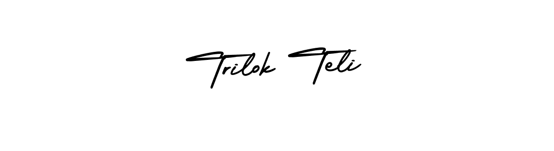 Make a beautiful signature design for name Trilok Teli. Use this online signature maker to create a handwritten signature for free. Trilok Teli signature style 3 images and pictures png