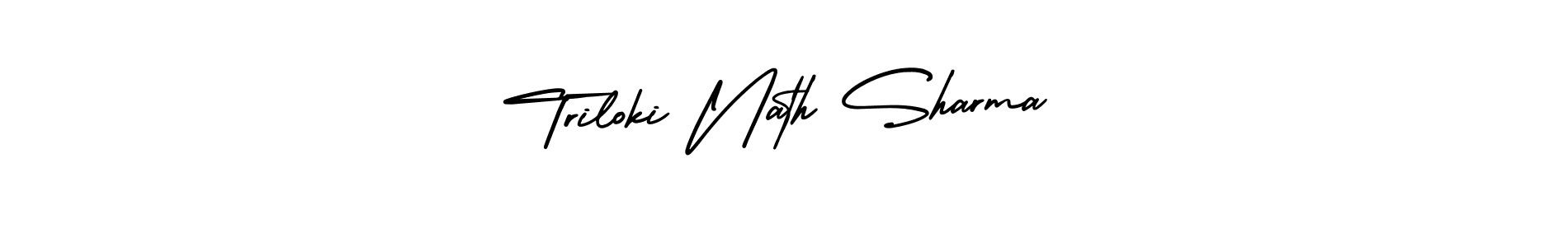 It looks lik you need a new signature style for name Triloki Nath Sharma. Design unique handwritten (AmerikaSignatureDemo-Regular) signature with our free signature maker in just a few clicks. Triloki Nath Sharma signature style 3 images and pictures png