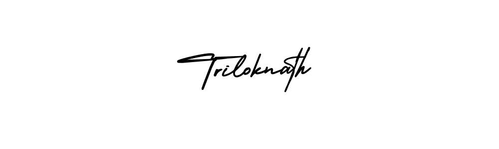 Create a beautiful signature design for name Triloknath. With this signature (AmerikaSignatureDemo-Regular) fonts, you can make a handwritten signature for free. Triloknath signature style 3 images and pictures png