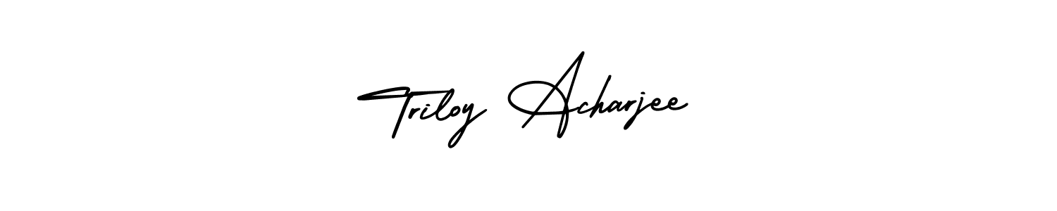 Also we have Triloy Acharjee name is the best signature style. Create professional handwritten signature collection using AmerikaSignatureDemo-Regular autograph style. Triloy Acharjee signature style 3 images and pictures png