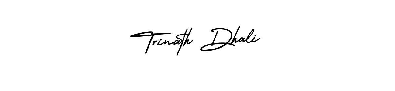 Design your own signature with our free online signature maker. With this signature software, you can create a handwritten (AmerikaSignatureDemo-Regular) signature for name Trinath Dhali. Trinath Dhali signature style 3 images and pictures png