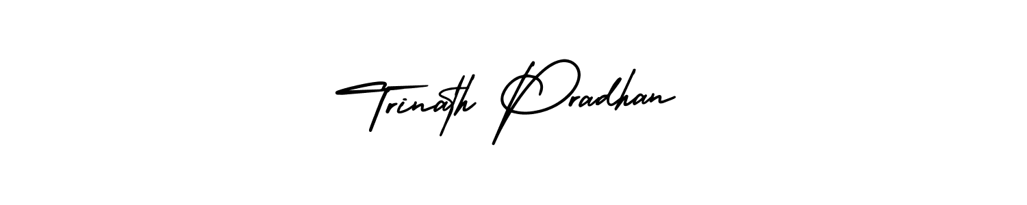 It looks lik you need a new signature style for name Trinath Pradhan. Design unique handwritten (AmerikaSignatureDemo-Regular) signature with our free signature maker in just a few clicks. Trinath Pradhan signature style 3 images and pictures png