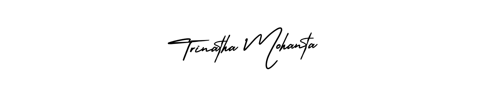 Make a beautiful signature design for name Trinatha Mohanta. With this signature (AmerikaSignatureDemo-Regular) style, you can create a handwritten signature for free. Trinatha Mohanta signature style 3 images and pictures png