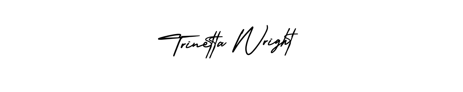 How to Draw Trinetta Wright signature style? AmerikaSignatureDemo-Regular is a latest design signature styles for name Trinetta Wright. Trinetta Wright signature style 3 images and pictures png