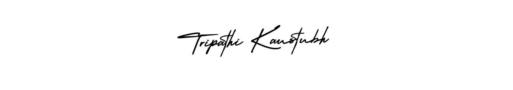 Make a short Tripathi Kaustubh signature style. Manage your documents anywhere anytime using AmerikaSignatureDemo-Regular. Create and add eSignatures, submit forms, share and send files easily. Tripathi Kaustubh signature style 3 images and pictures png