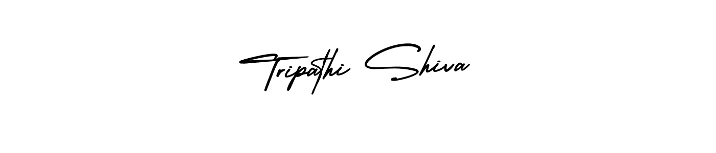 This is the best signature style for the Tripathi Shiva name. Also you like these signature font (AmerikaSignatureDemo-Regular). Mix name signature. Tripathi Shiva signature style 3 images and pictures png