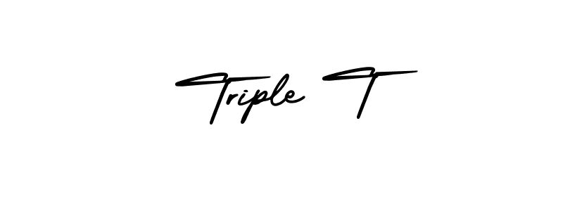 Use a signature maker to create a handwritten signature online. With this signature software, you can design (AmerikaSignatureDemo-Regular) your own signature for name Triple T. Triple T signature style 3 images and pictures png