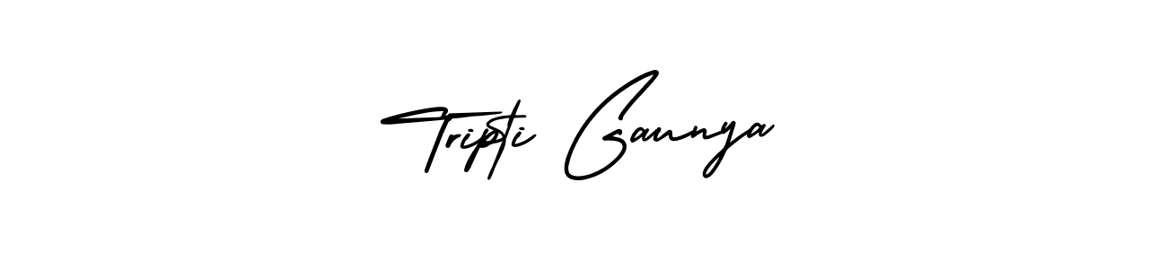 Also we have Tripti Gaunya name is the best signature style. Create professional handwritten signature collection using AmerikaSignatureDemo-Regular autograph style. Tripti Gaunya signature style 3 images and pictures png