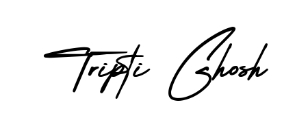 Master the art of signing with Tripti Ghosh written in fluent AmerikaSignatureDemo-Regular script. A great template to practice and refine your handwriting. Tripti Ghosh signature style 3 images and pictures png