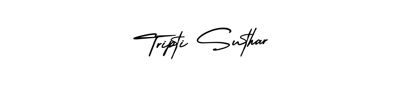 Also we have Tripti Suthar name is the best signature style. Create professional handwritten signature collection using AmerikaSignatureDemo-Regular autograph style. Tripti Suthar signature style 3 images and pictures png