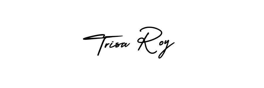 Similarly AmerikaSignatureDemo-Regular is the best handwritten signature design. Signature creator online .You can use it as an online autograph creator for name Trisa Roy. Trisa Roy signature style 3 images and pictures png