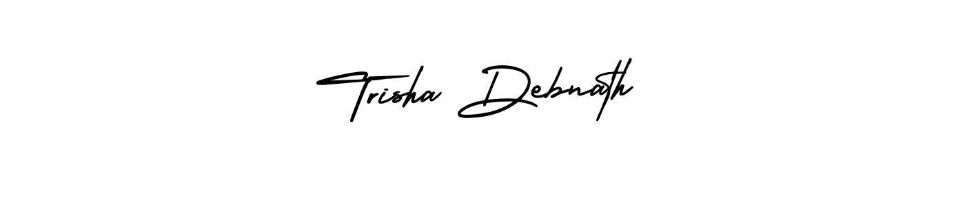 Trisha Debnath stylish signature style. Best Handwritten Sign (AmerikaSignatureDemo-Regular) for my name. Handwritten Signature Collection Ideas for my name Trisha Debnath. Trisha Debnath signature style 3 images and pictures png