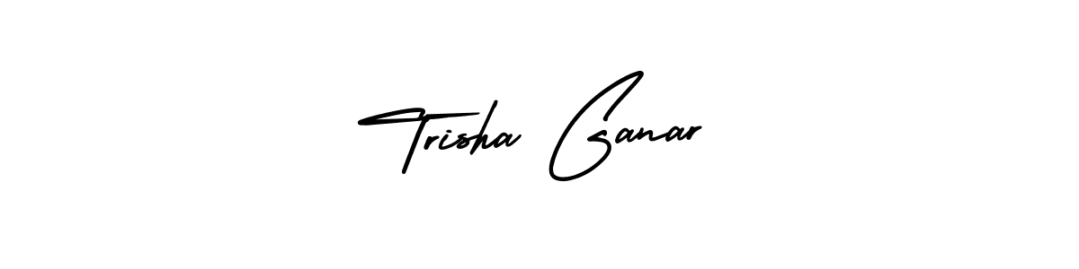 Use a signature maker to create a handwritten signature online. With this signature software, you can design (AmerikaSignatureDemo-Regular) your own signature for name Trisha Ganar. Trisha Ganar signature style 3 images and pictures png