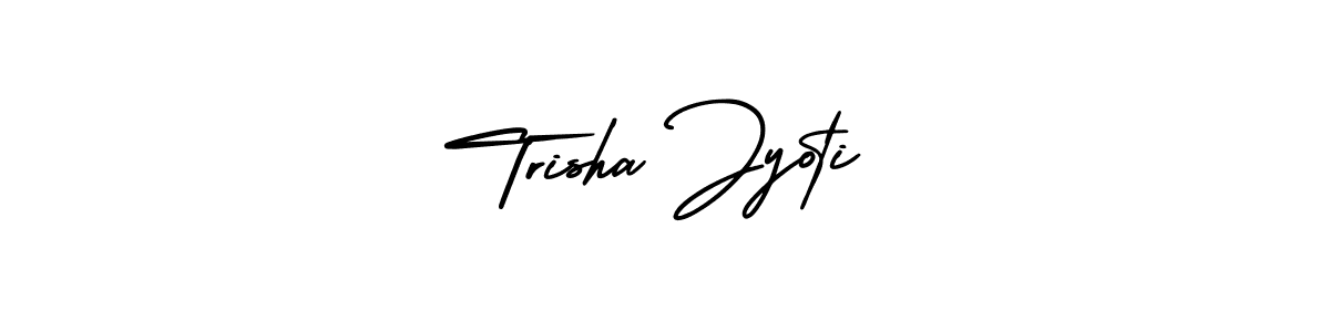 Also You can easily find your signature by using the search form. We will create Trisha Jyoti name handwritten signature images for you free of cost using AmerikaSignatureDemo-Regular sign style. Trisha Jyoti signature style 3 images and pictures png