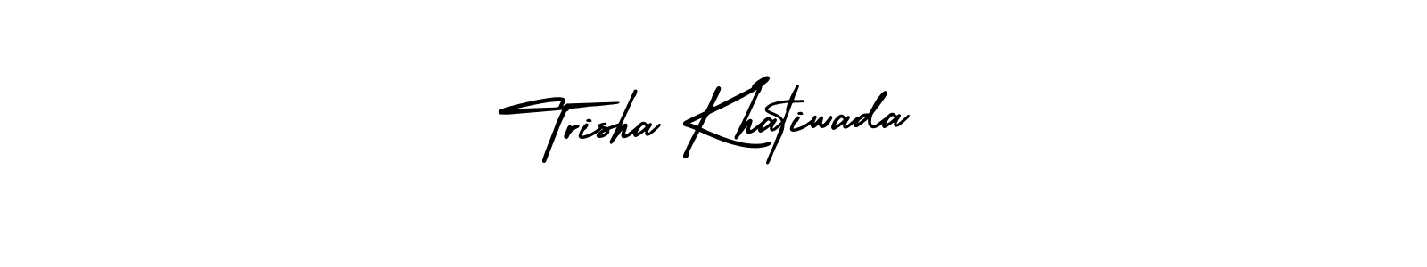 Create a beautiful signature design for name Trisha Khatiwada. With this signature (AmerikaSignatureDemo-Regular) fonts, you can make a handwritten signature for free. Trisha Khatiwada signature style 3 images and pictures png