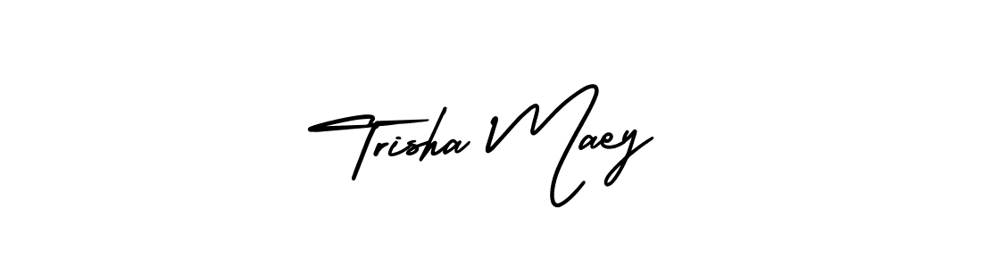 Make a beautiful signature design for name Trisha Maey. With this signature (AmerikaSignatureDemo-Regular) style, you can create a handwritten signature for free. Trisha Maey signature style 3 images and pictures png