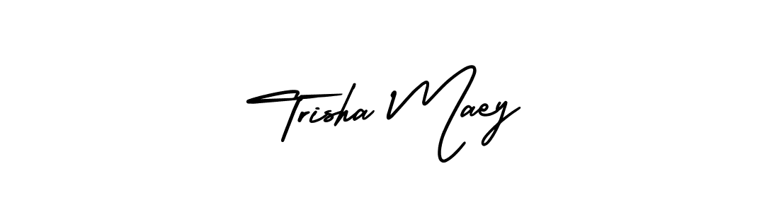 Make a beautiful signature design for name Trisha Maey. With this signature (AmerikaSignatureDemo-Regular) style, you can create a handwritten signature for free. Trisha Maey signature style 3 images and pictures png