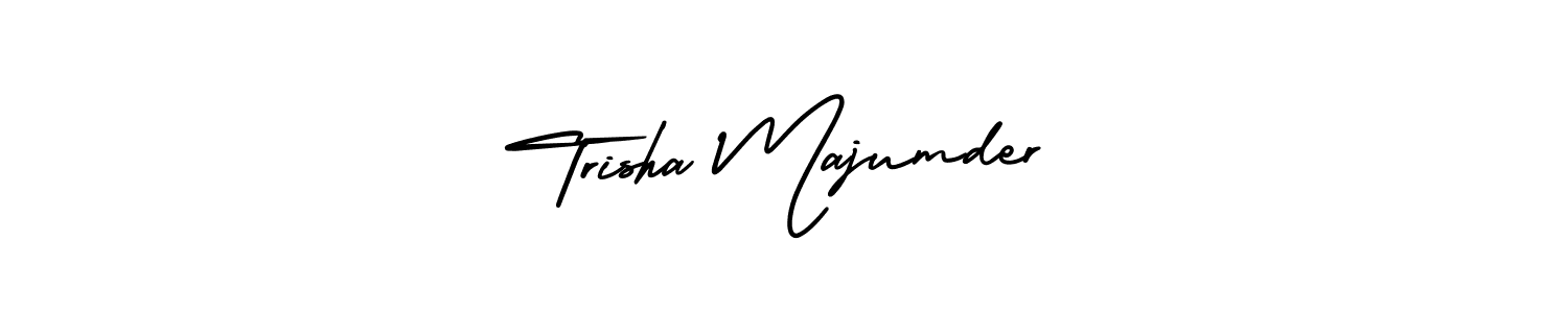 Create a beautiful signature design for name Trisha Majumder. With this signature (AmerikaSignatureDemo-Regular) fonts, you can make a handwritten signature for free. Trisha Majumder signature style 3 images and pictures png