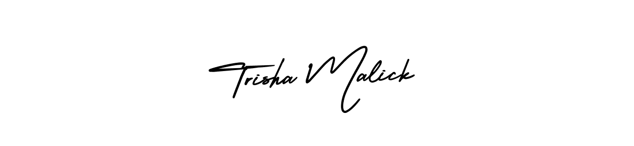 It looks lik you need a new signature style for name Trisha Malick. Design unique handwritten (AmerikaSignatureDemo-Regular) signature with our free signature maker in just a few clicks. Trisha Malick signature style 3 images and pictures png