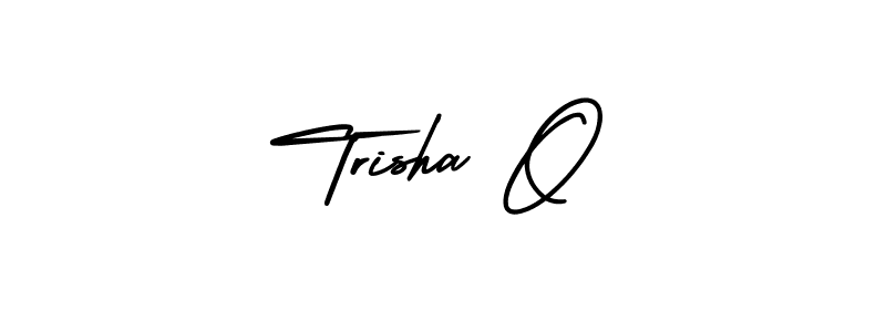 It looks lik you need a new signature style for name Trisha O. Design unique handwritten (AmerikaSignatureDemo-Regular) signature with our free signature maker in just a few clicks. Trisha O signature style 3 images and pictures png