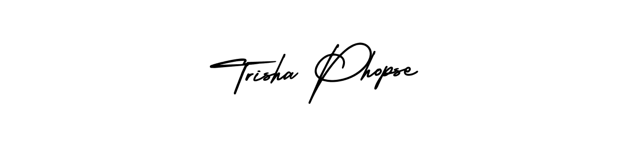 Make a beautiful signature design for name Trisha Phopse. With this signature (AmerikaSignatureDemo-Regular) style, you can create a handwritten signature for free. Trisha Phopse signature style 3 images and pictures png