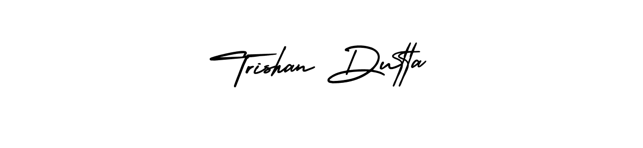 Similarly AmerikaSignatureDemo-Regular is the best handwritten signature design. Signature creator online .You can use it as an online autograph creator for name Trishan Dutta. Trishan Dutta signature style 3 images and pictures png