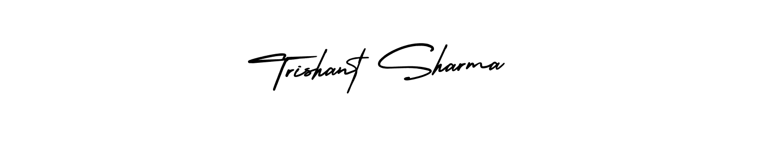 Check out images of Autograph of Trishant Sharma name. Actor Trishant Sharma Signature Style. AmerikaSignatureDemo-Regular is a professional sign style online. Trishant Sharma signature style 3 images and pictures png